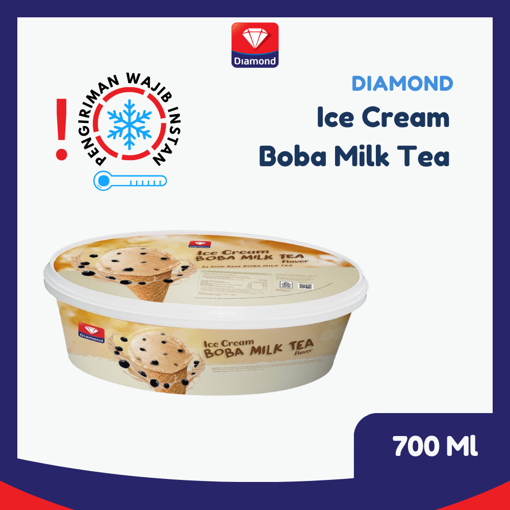 

Diamond Ice Cream Boba Milk Tea 700 Ml