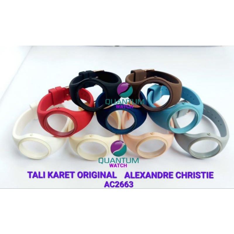TERLARIS TALI JAM STRAP JAM RUBBER ALEXANDRE CHRISTIE AC2663 AC 2663 AC 2773 AC 2833 AC9361 ORIGINAL