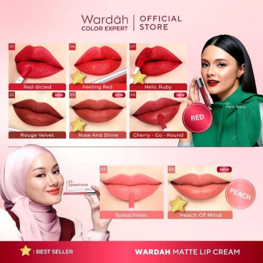 Wardah Lipcream Matte Exclusive 01-28 Tahan Lama