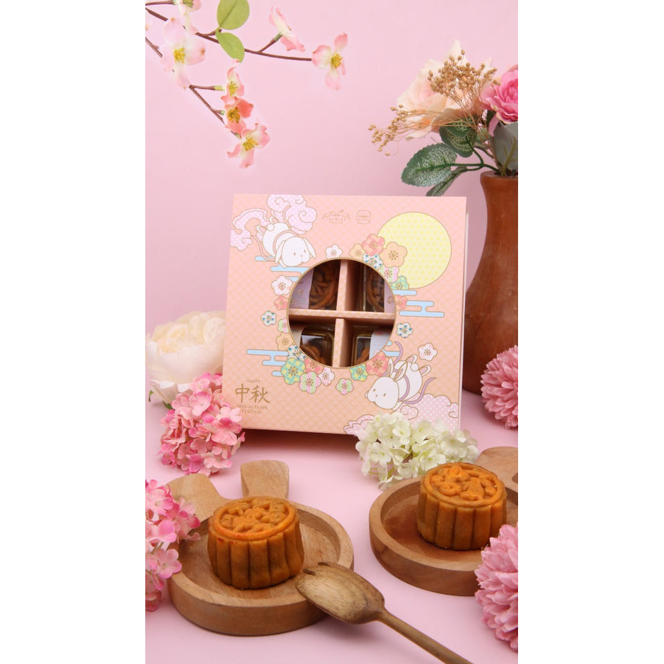 

JT Full Moon Blessing Mooncake Package Hampers isi 4 Rasa + Telur Asin