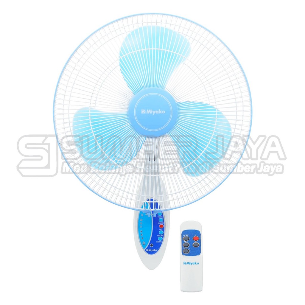 Kipas Angin dinding Miyako KAW1689RC Wall Fan Miyako KAW-1689 RC
