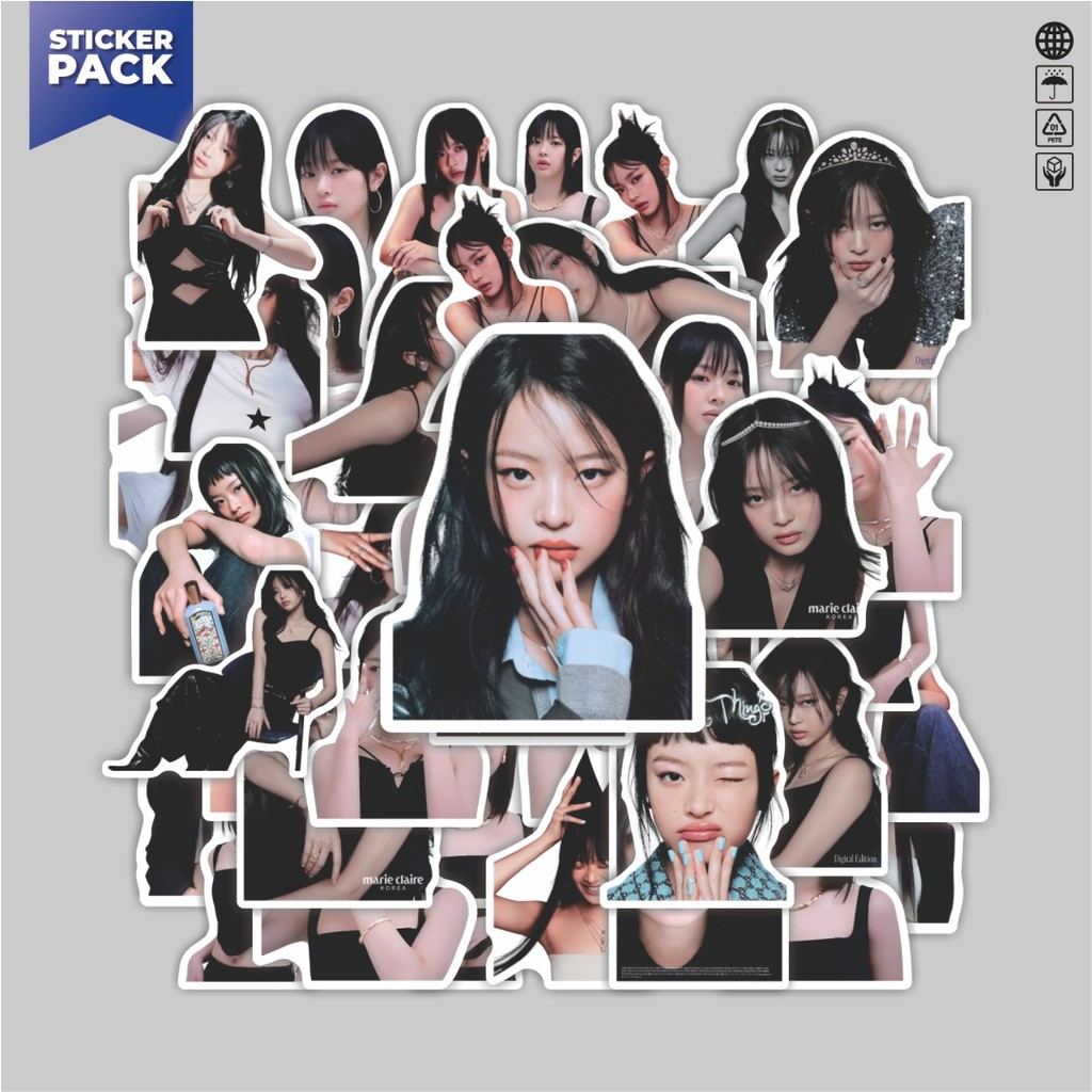 

[100PCS]Stiker Pack Stiker Girl Group New Jeans Hanni Aesthetic Vinyl Anti Air Dekorasi Sticker Laptop Buku Journal Koper Helm Casing HP Gitar Helm Skateboard