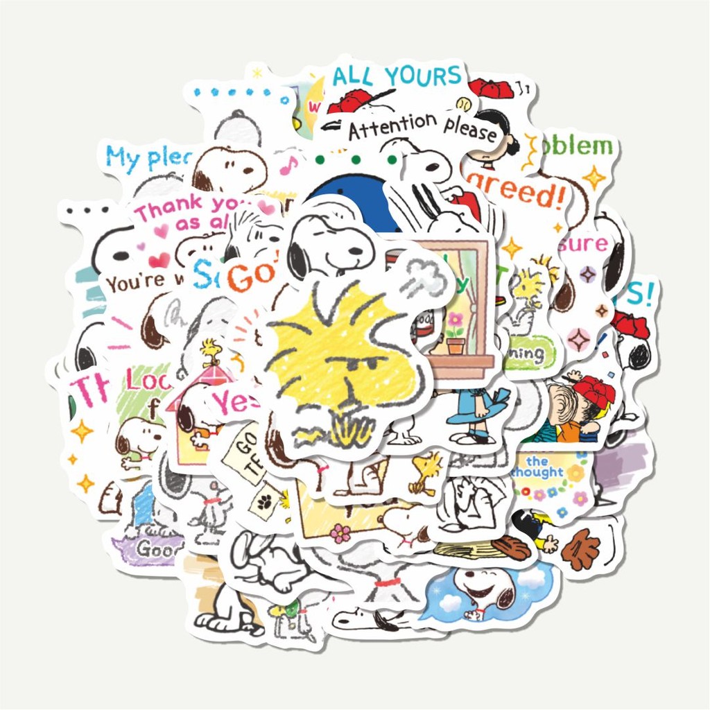 

Sticker Pack Stiker Kartun Snoopy V12 | Sticker TUMBLR | Stiker LAPTOP KOPER HELM
