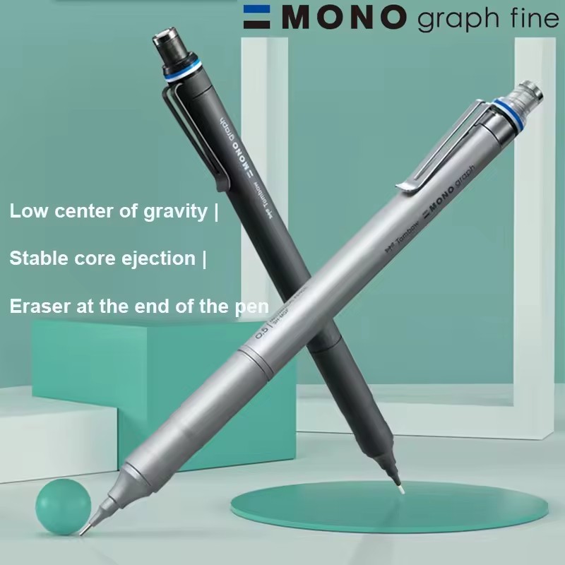

Tombow Mono Mechanical Pencil, Metal Rod Low Center of Gravity Stable Writing Automatic Pens Drafting Sketching Teacher Supplies