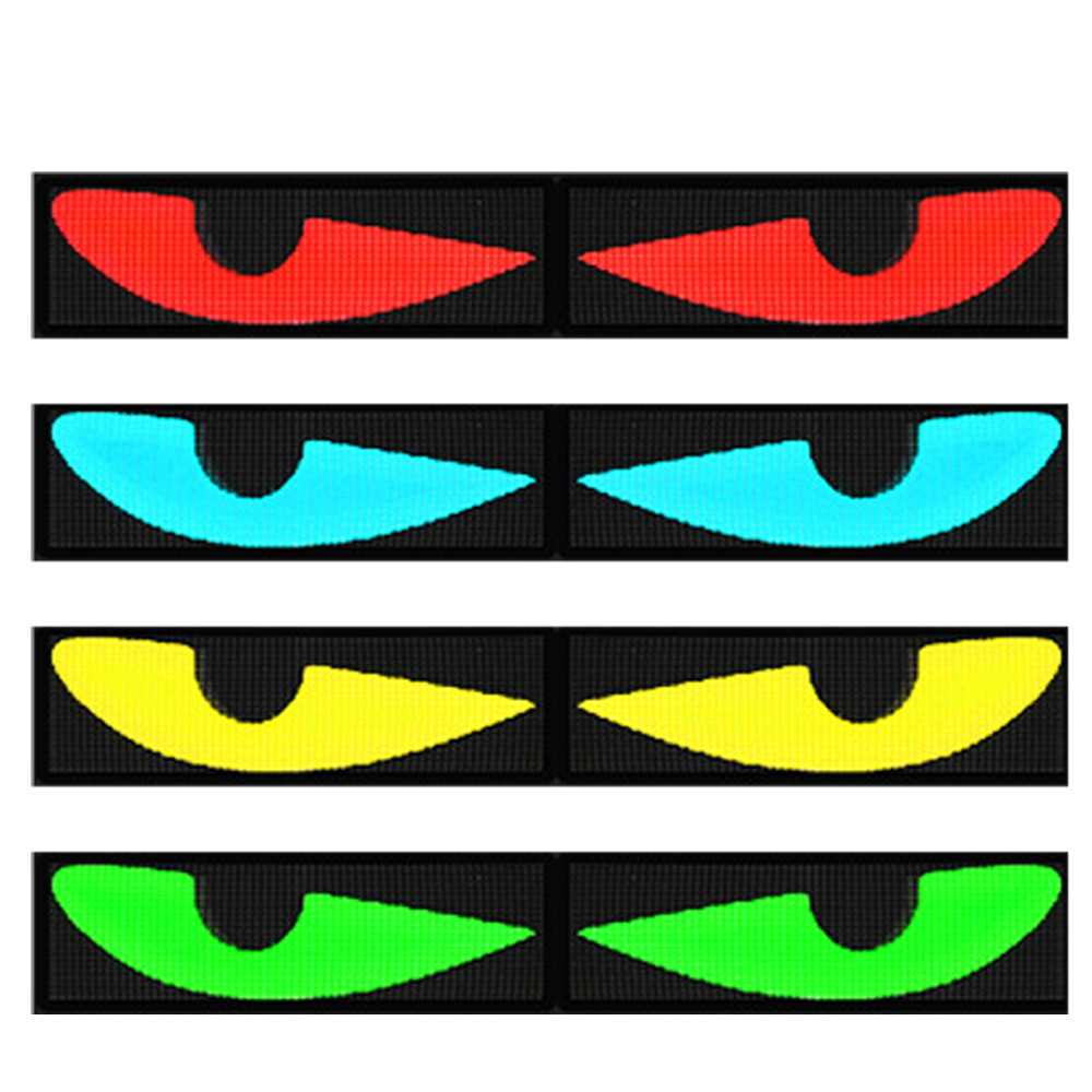 2pcs LED Devil's Eye display APP Pixel screen animation editable Car cab glass Decorative LED displa