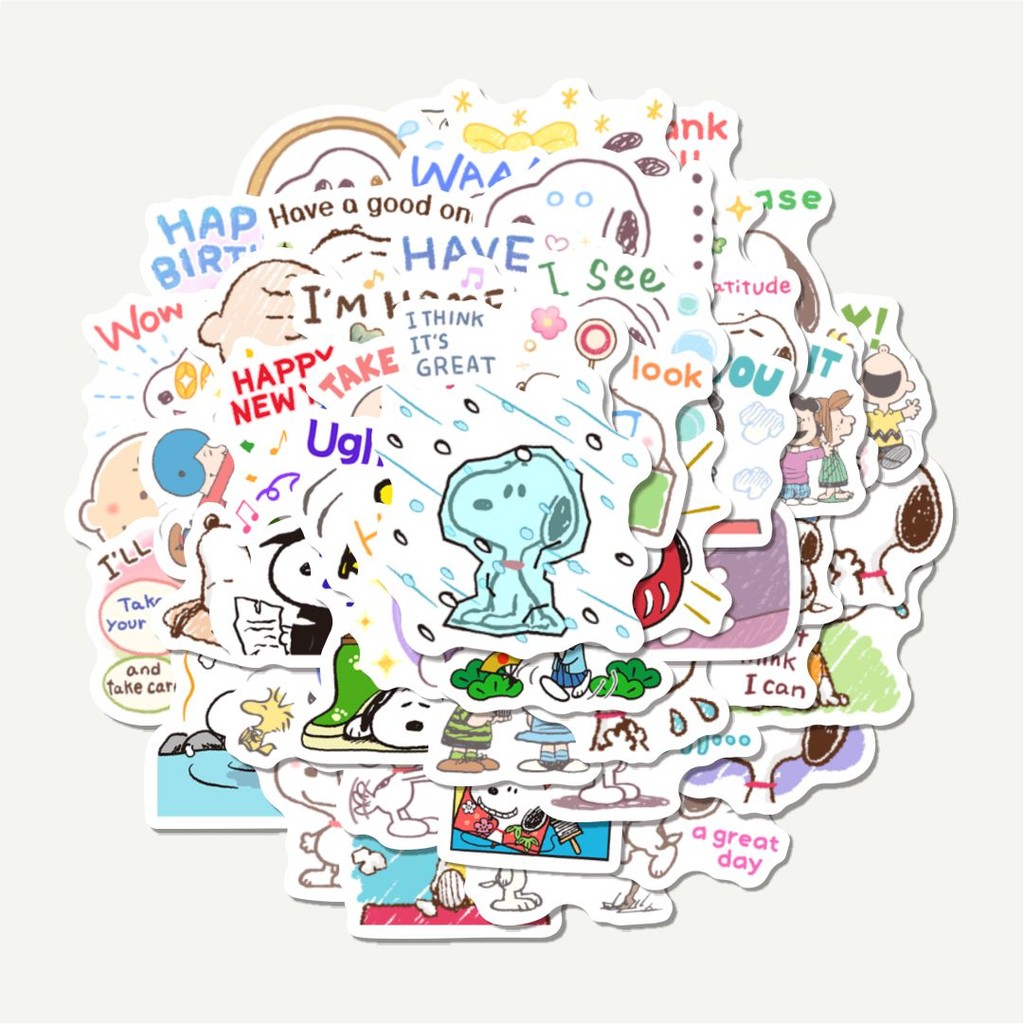 

Sticker Pack Stiker Kartun Snoopy V1 | Sticker TUMBLR | Stiker LAPTOP KOPER HELM