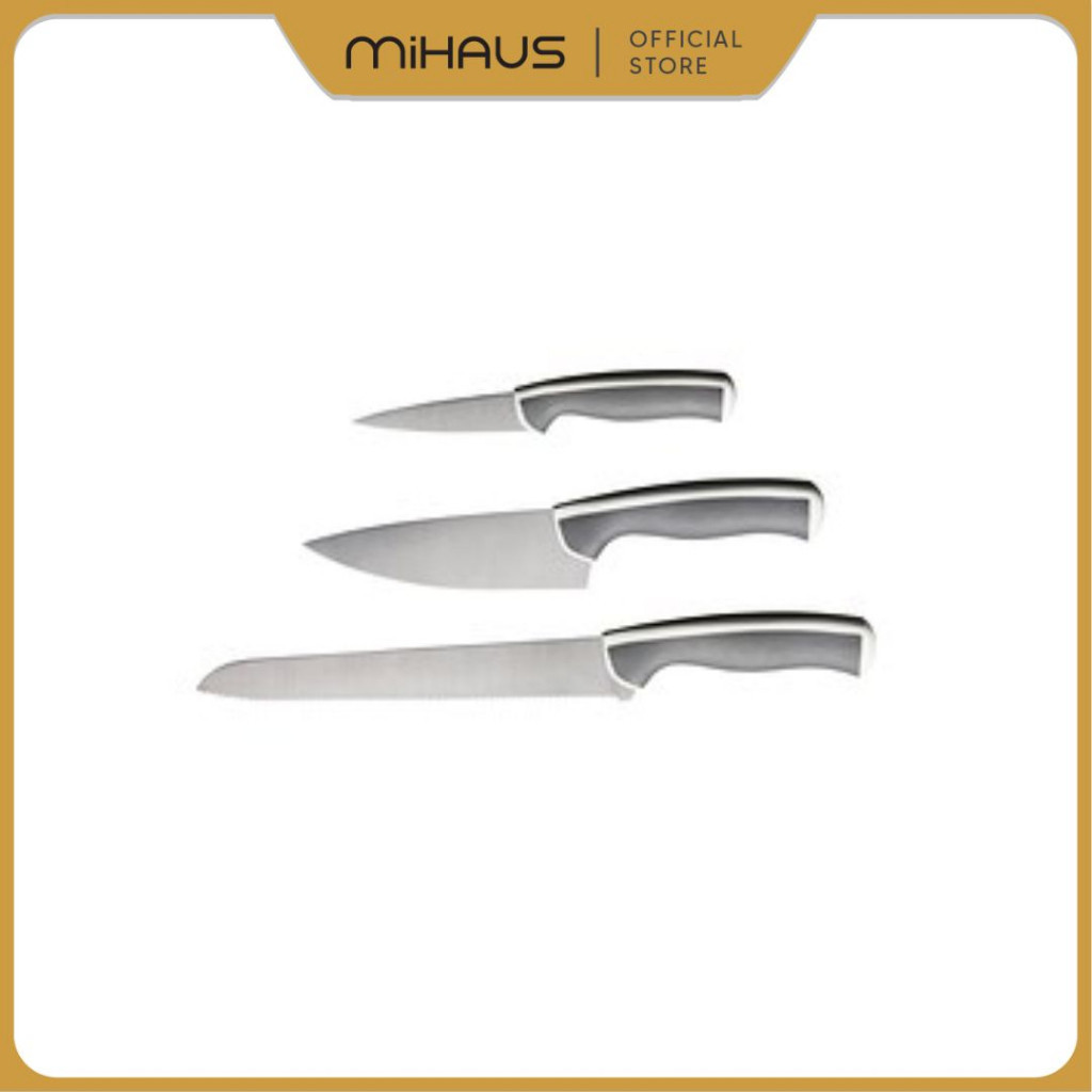 

EXCLUSIVE IKEA ANDLIG Pisau / pisau serbaguna set isi 3 bread knife,vegetable knife & sliced knife