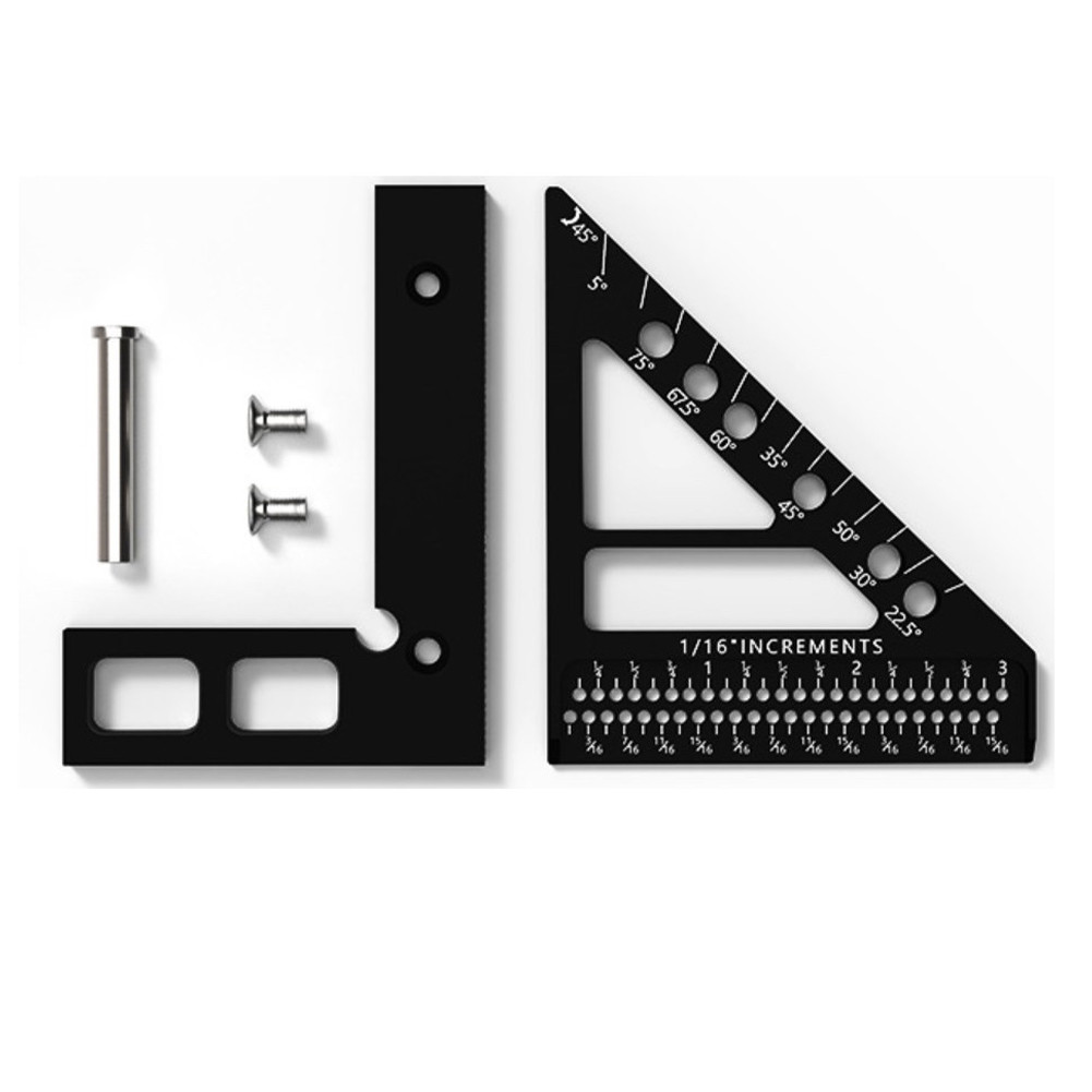 

D Woodworking Projects Aluminum Miter Triangle Ruler Clear And Accurate Markings Compact And Portable Part Name