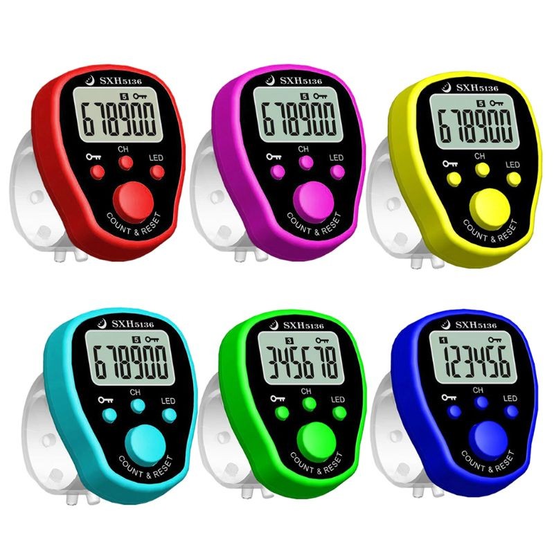 

LCDDisplay 5 Channel Electronic Digital Tally Counter Buddhas Number Clicker