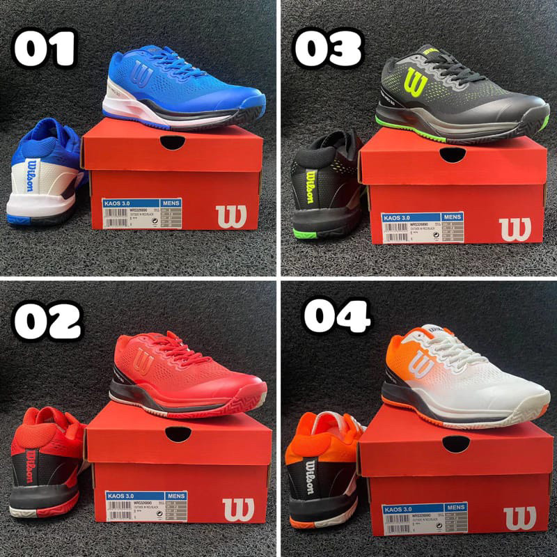 (COD) SEPATU TENIS WILSON RUSH PRO 3.0 SUPER PREMIUM ORIGINAL sepatu original FREE KAOS KAKI