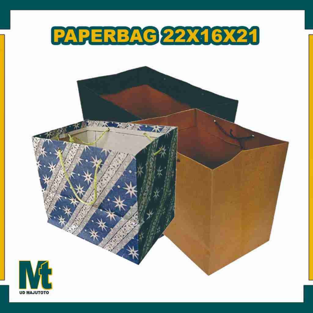 

Paper Bag 22X16X21 Cm (PAKET 12 PCS) / Tas Kertas / Tas Kado / Tas Souvenir
