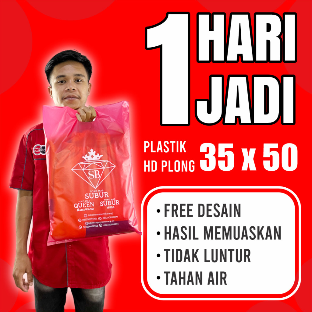 

Sablon plastik plong 35x50 sablon 100pcs sablon kemasan bisa COD