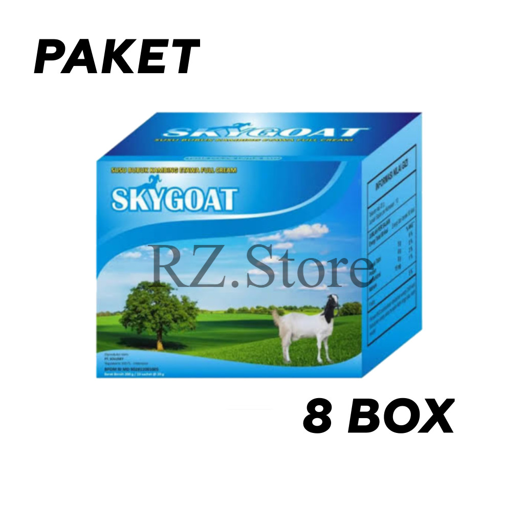 

8 box SkyGoat Susu Kambing Etawa Full Cream – Minuman Sehat 100% Original