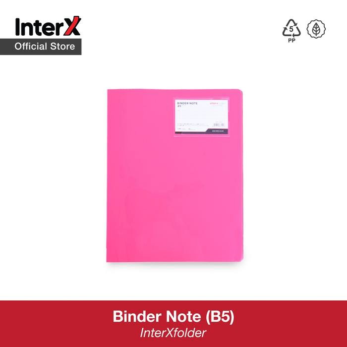 

InterX Folder Binder Note Glossy Buku Catatan Harian B5 - biru