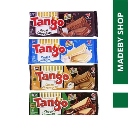 TANGO WAFER 110GR RASA VANILLA CHOCO JAVAMOCCA  SNACK makanan ringan jajanan cemilan camilan pedas a