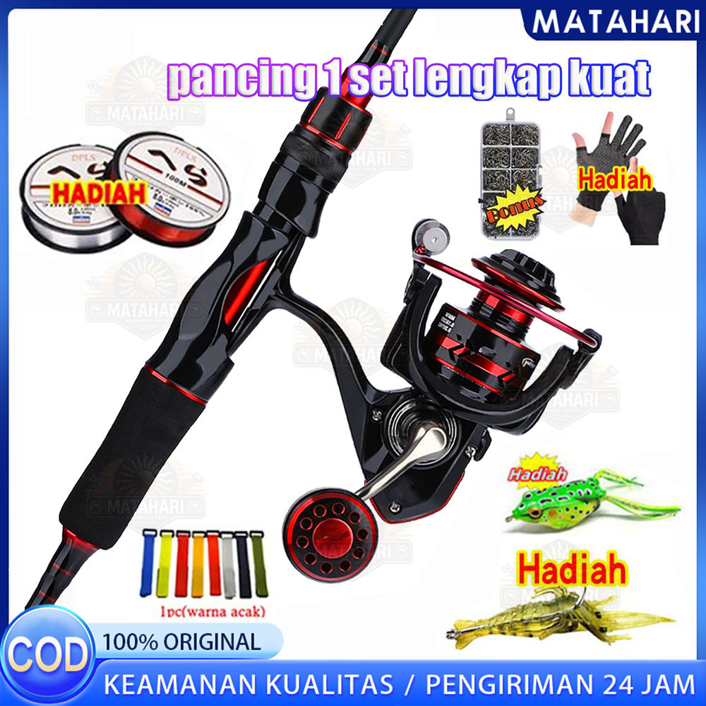 Joran Pancing Set pancing 1 set murah Pancing 1.8M / 2.1M joran Pancing dengan bahan serat karbon jo