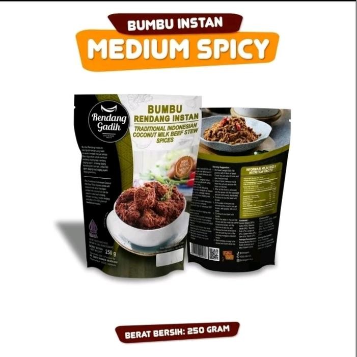

bumbu rendang instan / rendang gadih original Sapi - pedas sedang