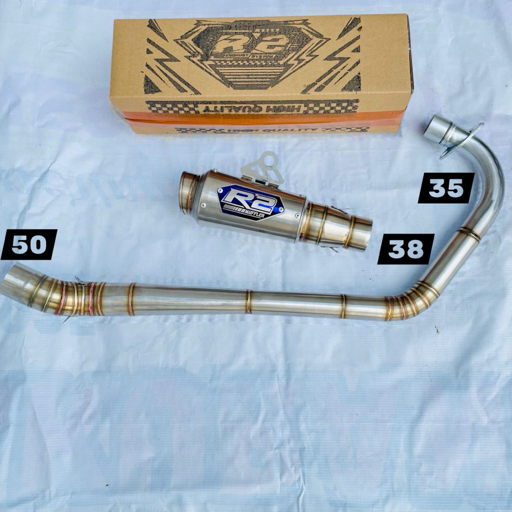 Knalpot HEREK MP TIGER CB GL 150cc_250cc Original R2 muffler