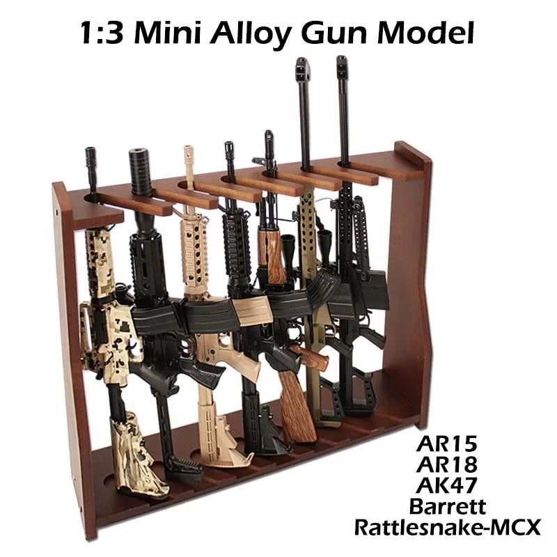 1: 3 Disassemble AK47 Barrett Metal Model Set Creative Decoration Boy Toy Gift (Can not shot)
