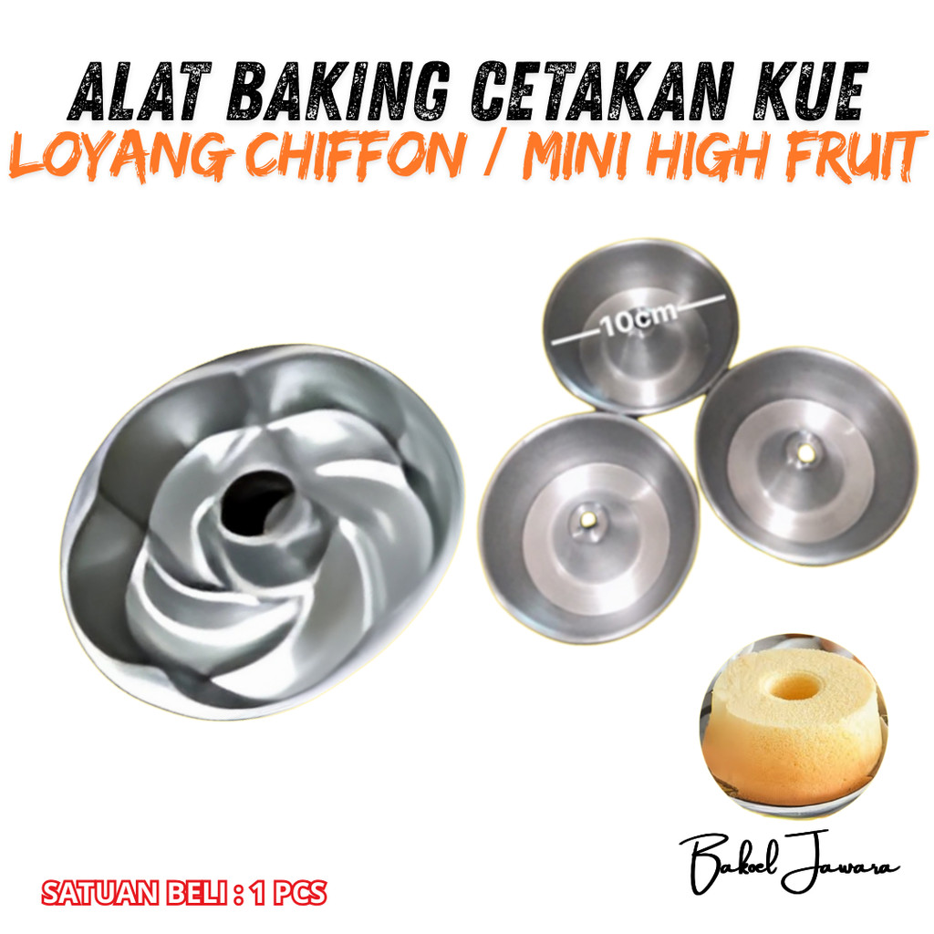 ( 1 PCS ) LOYANG MINI HIGH FRUIT MOLD / CETAKAN KUE CHIFFON CAKE PIE
