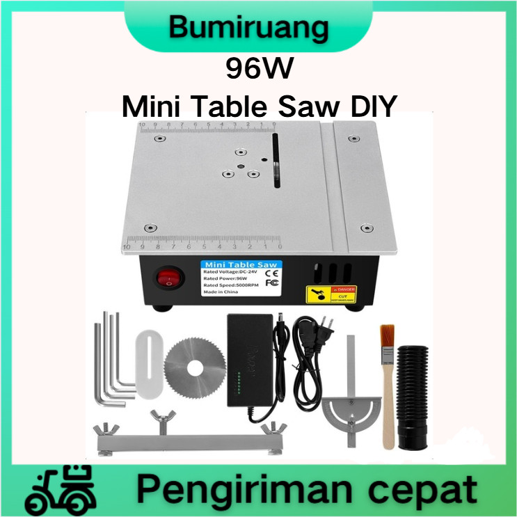 BUMIRUANG  Meja Multifungsi Mini Saw Gergaji Desktop Listrik Rumah Tangga Kecil Alat Pemotong DIY Me