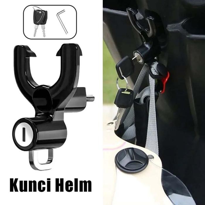 Pengunci Helm Anti Maling Kunci Pengaman Helm Motor Pengaman Anti Maling Gembok Helm Anti Maling