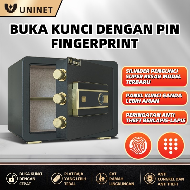 Brankas Uang - Brankas Besar Elektrik - Brankas Uang dan Emas Uk 30cm Includer Pin dan Fingerprint