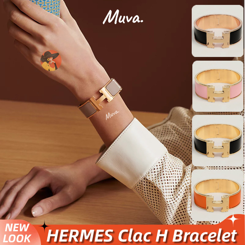 Hermes Clic Clac H bangle Wanita / Gelang