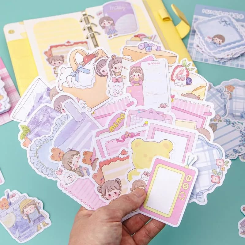 

BISA COD 100 lembar Sticky note karakter memo pad notes kecil memo kawaii stationary DIY DIary pO-9