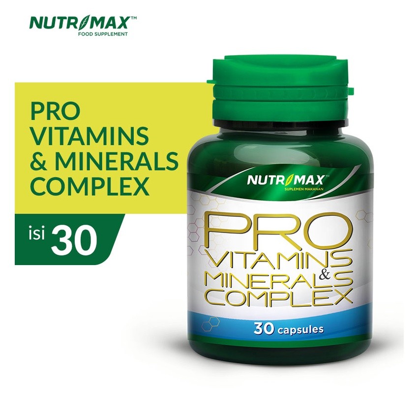 Nutrimax Pro Vitamins dan Minerals Untuk Memelihara Kesehatan