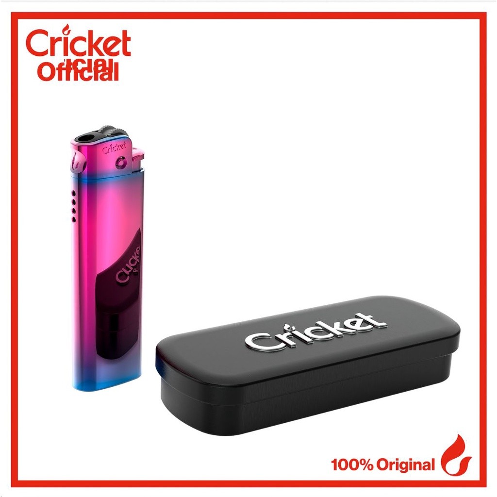 Cricket Deluxe Metal Lighter - Iridescent Purple (Eksklusif Secara Online)