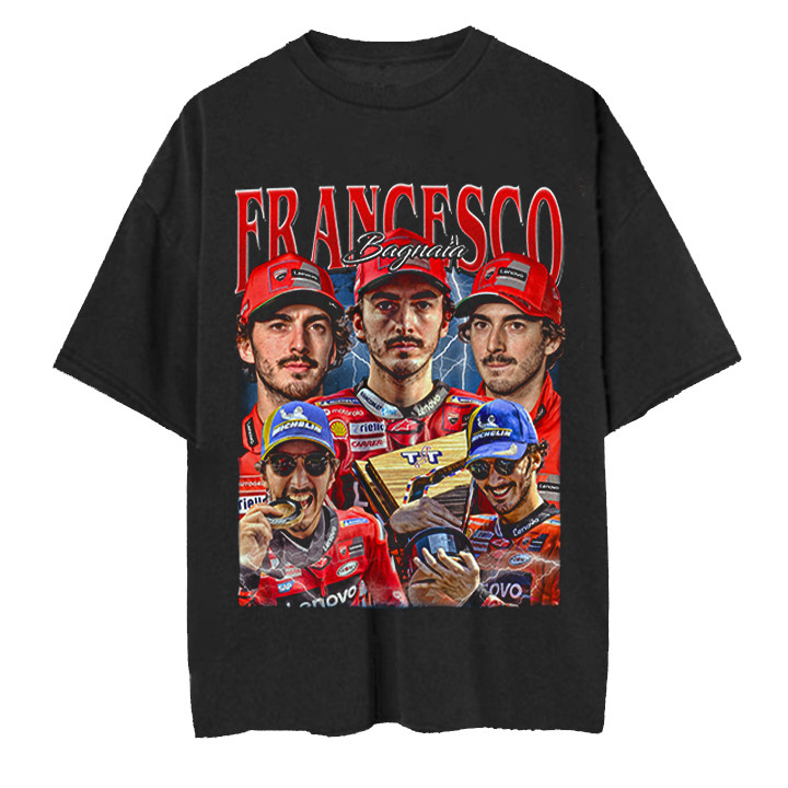 Kaos MotoGP Francesco Bagnaia Premium Bootleg Shirt