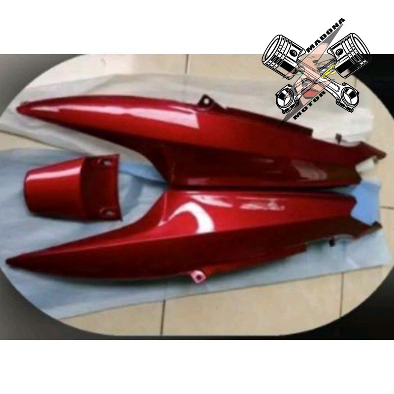 PROMO GRATIS ONGKIR - YAMAHA MIO SPORTY MIO NEW SMILE COVER BODY HALUS FULL SET BIRU TUA, MERAH STAN