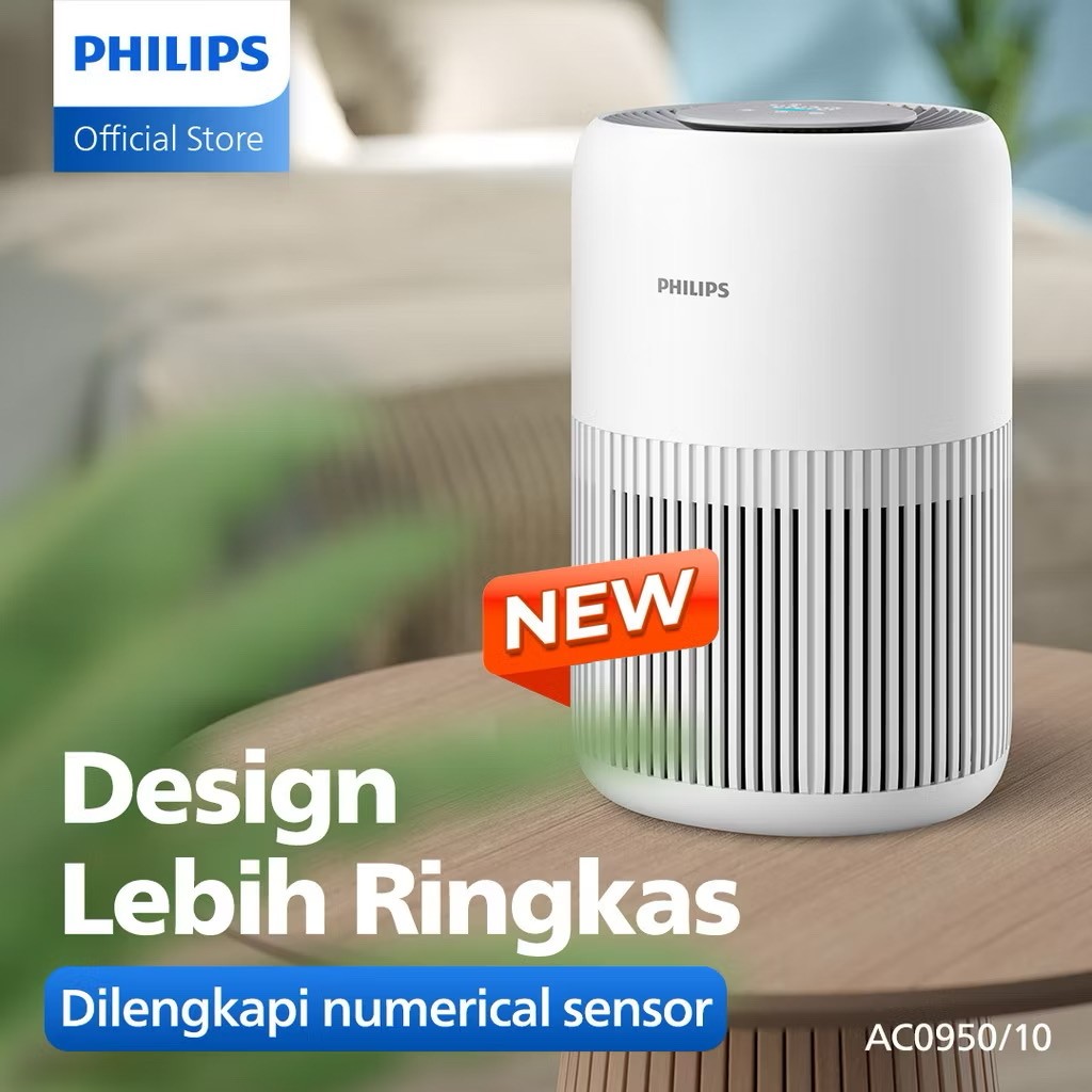 New Philips Air Purifier 900i Series AC0950/10 - Air Purifier NanoProtect HEPA - Design Lebih Ringka
