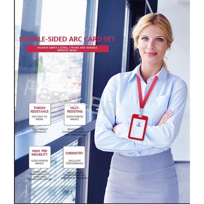 

Name Tag ID Card Holder / Tali Id card / Gantungan Kartu Nama Pengenal - Random, Landscape