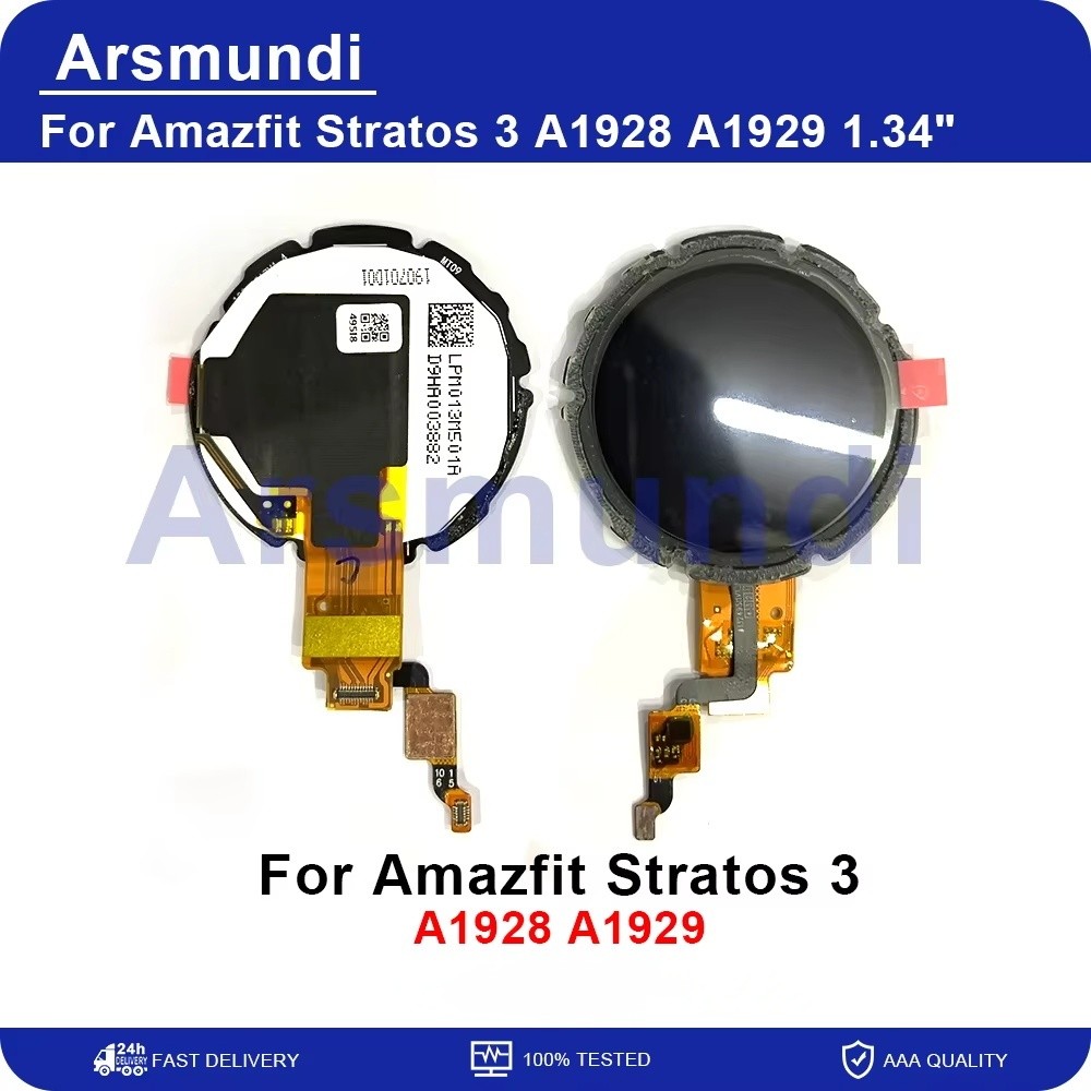 1.34'' For Huami Amazfit Stratos 3 A1928 A1929 splay Screen Touch Panel gitizer For Amazfit Stratos3