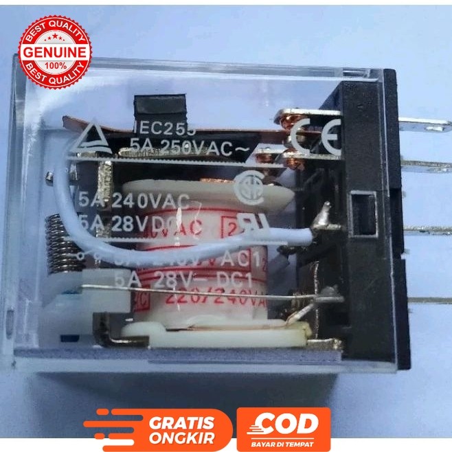 RELAY DC 14P 14 PIN 14 KAKI 24V 24 VOLT MY4N