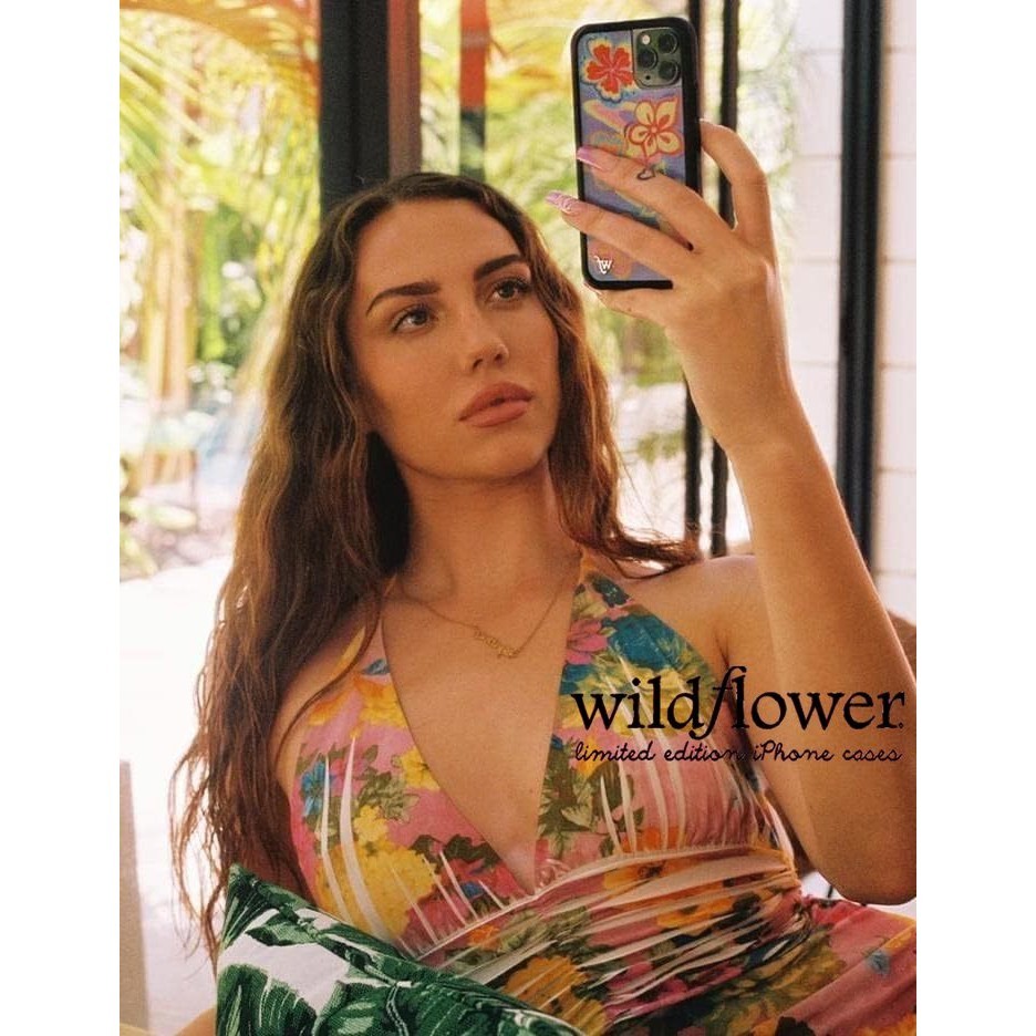JUJI Wildflower Cases Surf's Up Case For IPhone 11 12 13 14 15 16 15 Pro Max | Trendy Red Purple Flo
