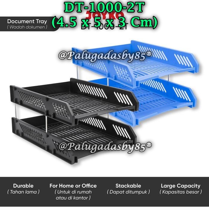 

(1 Set) Document Tray JOYKO DT-1000-2T / JOYKO Document Tray Wadah Dokumen 2 Tray DT-1000-2T (1 Set)