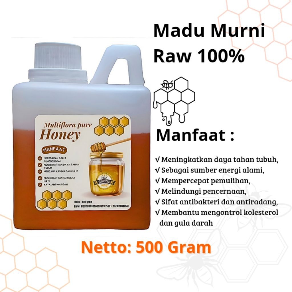 

Madu Murni Multiflora 500 Gram