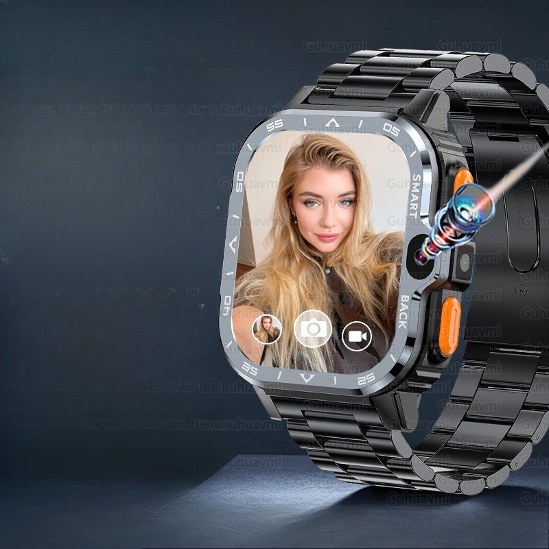 64GB Large Memory APP Download Smart Watch Men 200W+800W HD Dual Camera Video Call 4G/5G SIM Card Wi