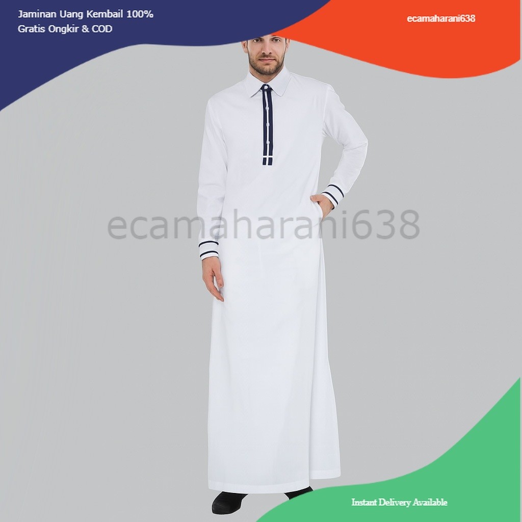 Jubah Pria Toyobo Thobe Jubah Gamis Pria MUslim Az-Zulfikar Baju Muslim Pria Jubah Pria Thobe Toyobo