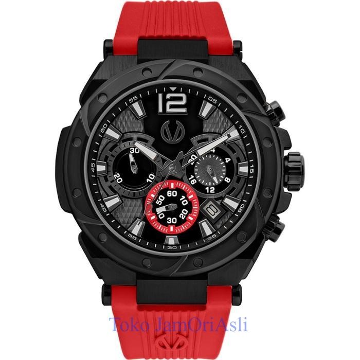 Promo Original Jam Tangan Pria Christ Verra CV 53604G-36 BLK/RED Garansi Resmi 2 Tahun