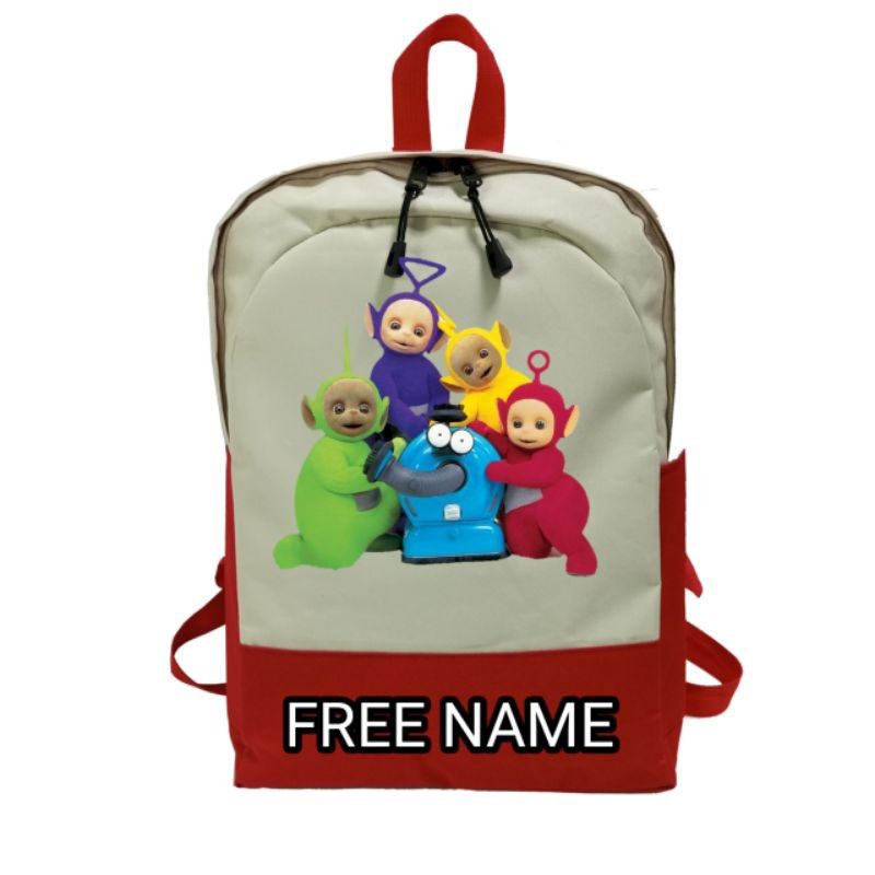 TAS SEKOLAH ANAK GAMBAR TELETUBIES/FREE NAMA BAHAN PREMIUM PROJECT MODERN ID