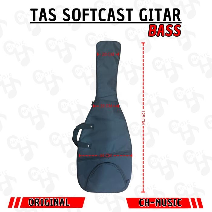 Tas Gitar Bass Tas Gitar Elektrik Softcase Gitar Bass Gitar Elektrik - BASS