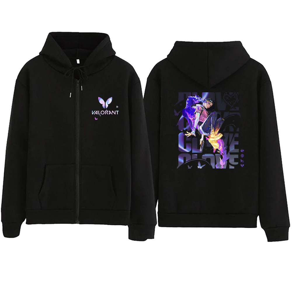 Valorant Clove Zipper Hoodie - HOODIE VALORANT BISA COD VALORANT CHAMPION SPECIAL EDITION