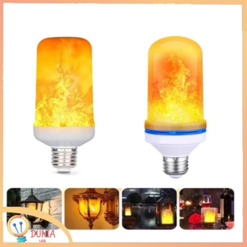 Lampu Api / Lampu Obor Api / Lampu LED Bohlam Api 9 Watt