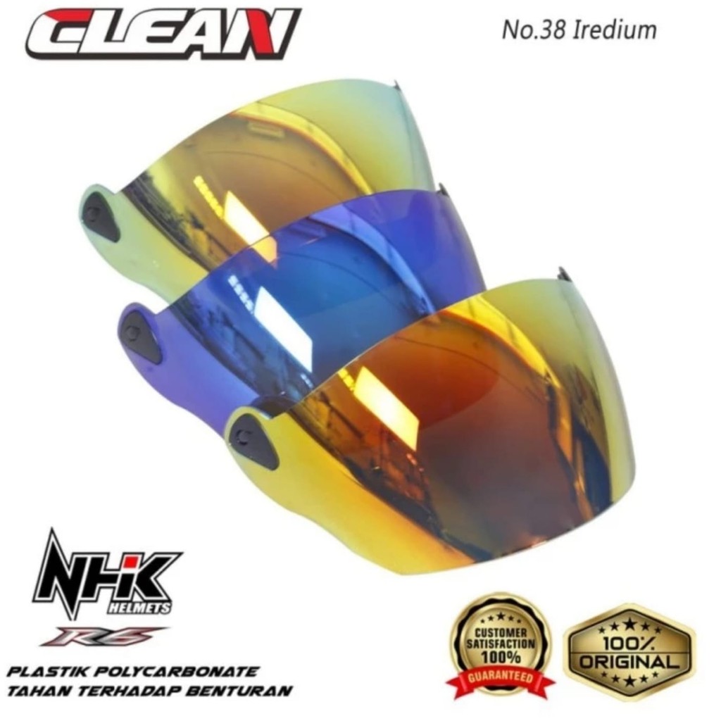 HELMET HELM VISOR KACA MIKA MICA NHK R6 REVO SDH SMA DUDUKAN PENGANCING PLASTIK RACHET CLEAN BKN FLA
