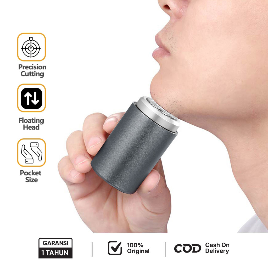 Alat cukur kumis dan jenggot 3000mAh portable mini cukuran kumis dan jenggot tahan air cukur kumis e