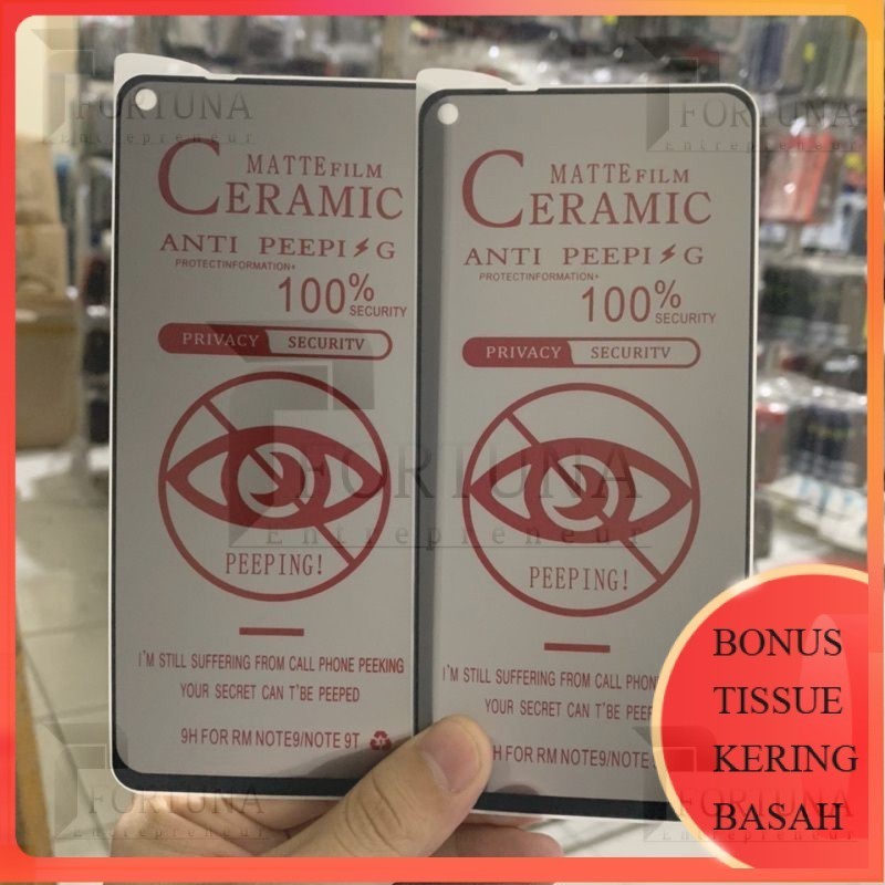 Tempered Glass Remi Note 9 Note 9T 5G Redmi 10X 4G Anti Gores  Matte Anti Glare Spy